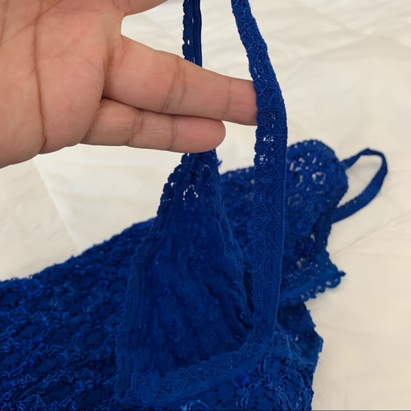 Sexy Royal Blue Lacey Mini Dress XS - Picture 3 of 6